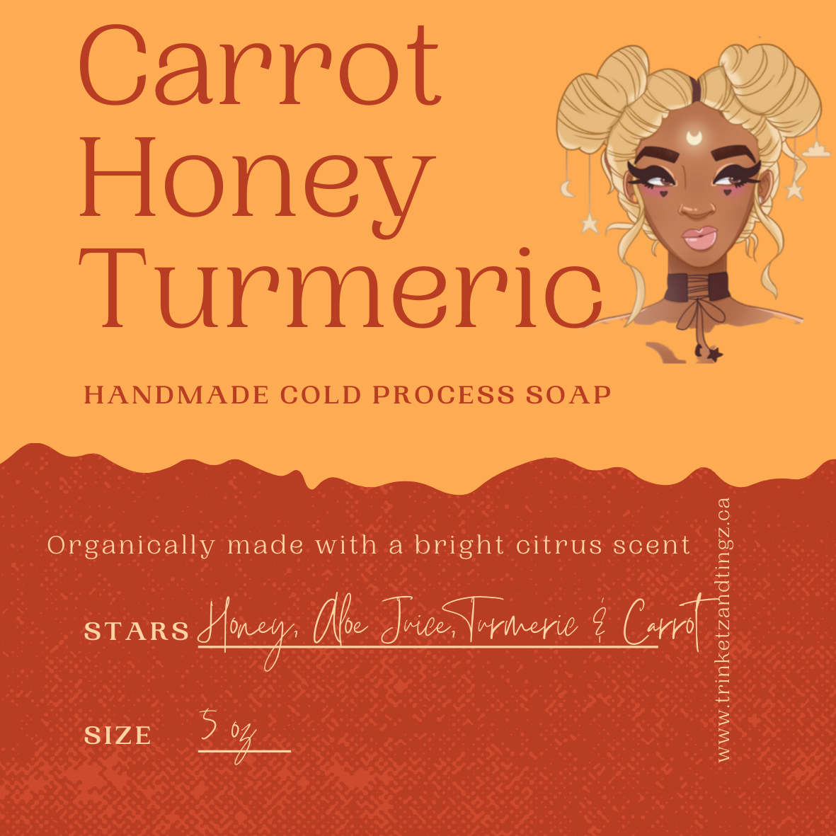 Carrot Honey Turmeric Soap